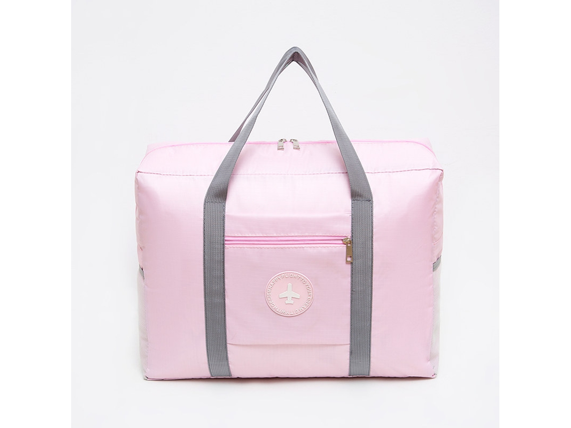 Mala de Viagem Tipo Duffel, Bolsa Ombro Impermeável, Fim Semana, para Pernoite, Compatível com Adultos, Cabine, Rosa AQUAFORGE