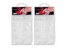200 Unhas Falsas Em Forma De Meia Lua Portáteis Ferramenta De Manicure Diy Para Casa