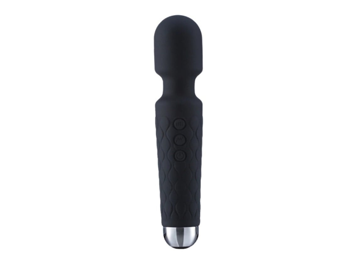 Vibrador De Varinha Massageador Elétrico Pessoal Poderoso Para Mulheres Massagem De Brinquedo Sexual Para Mulheres Adultas Preto Yunzii