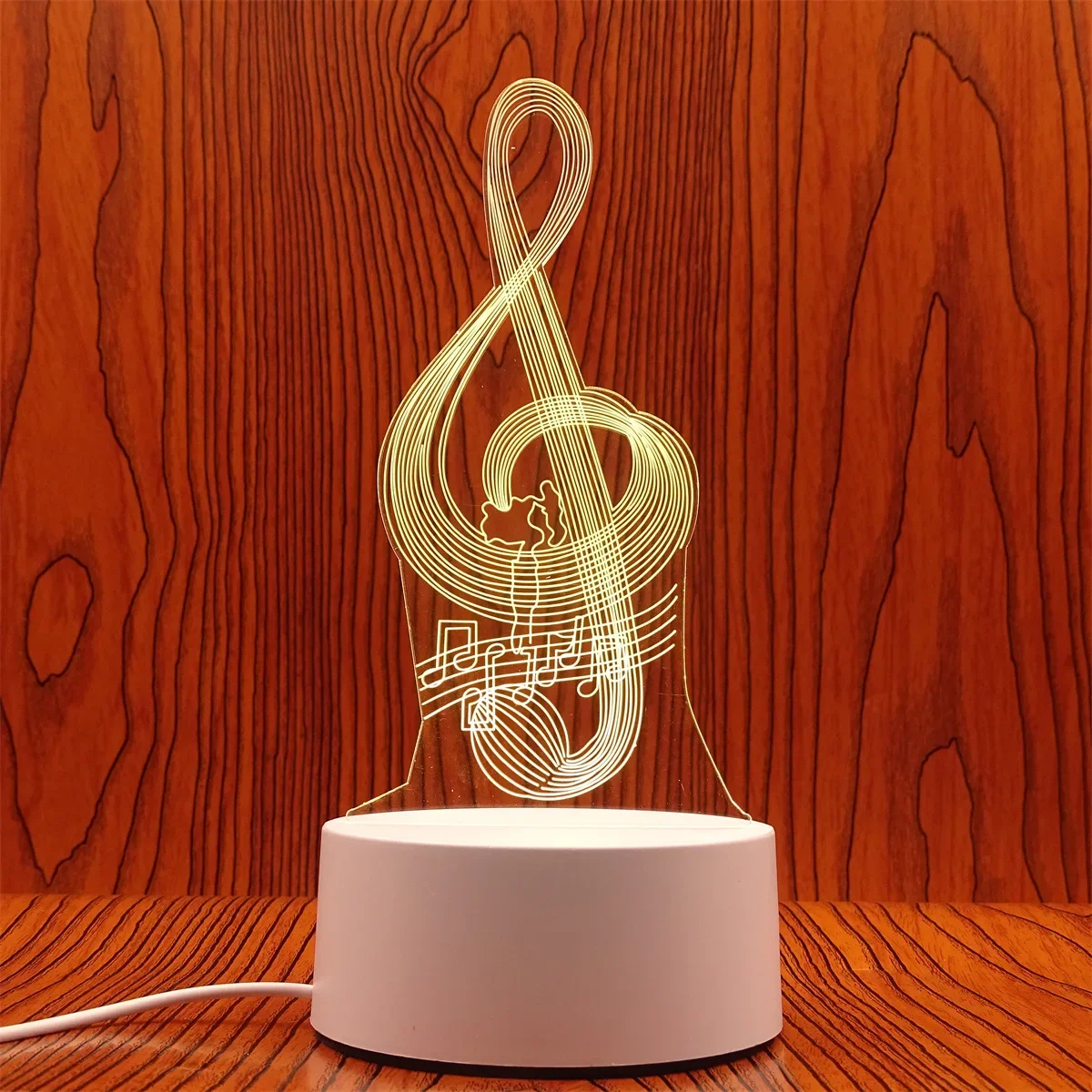Luminária Noturna Led 3d Criativa, Luz Decorativa para Casa MDUG (luz Quente)