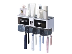 Suporte para escova de dentes com capacidade para 4 copos AQUAFORGE