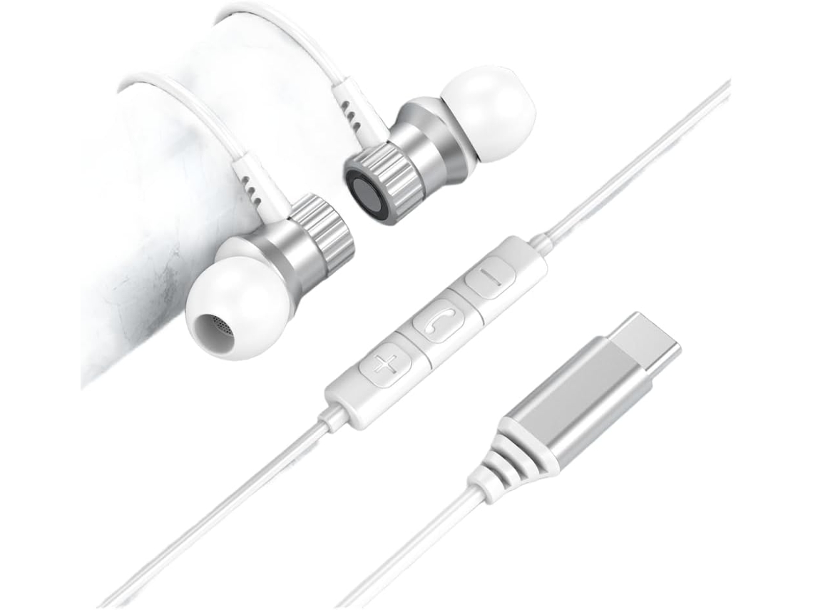 Fones De Ouvido Hifi 3,5 Mm Com Chip Digital Type-c, Qualidade Som,