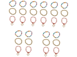 Conjunto Com 4 Anéis Decorativos Para Pulseira, Pingentes Decorativos E Anéis Para Pulseira De Relógio.