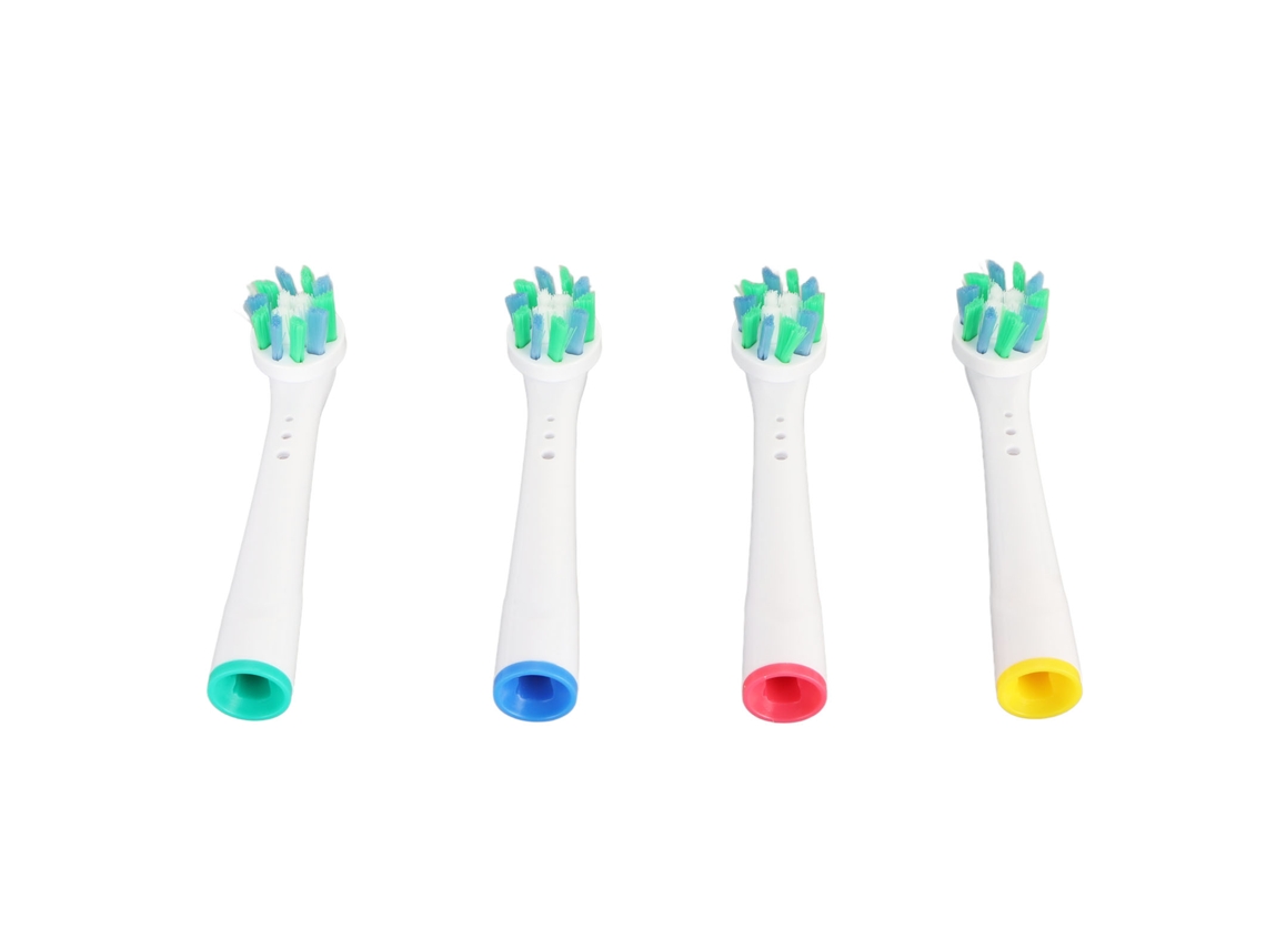 4pcs Cabeças de Escova de Dentes Recarregáveis Cerdas Suaves S/MARCA