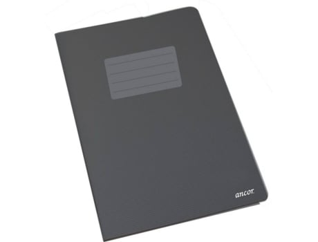 Caderno Classic, A4, 48 Folhas, Quadriculado, Capa Polipropileno, Preto