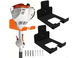 Suporte De Parede Robusto Em Metal Para Ferramentas De Jardim.