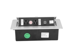 Laxiscreed Soquete De Placa Em Liga De Zinco Com Portas Usb Duais Para Voltagem Universal