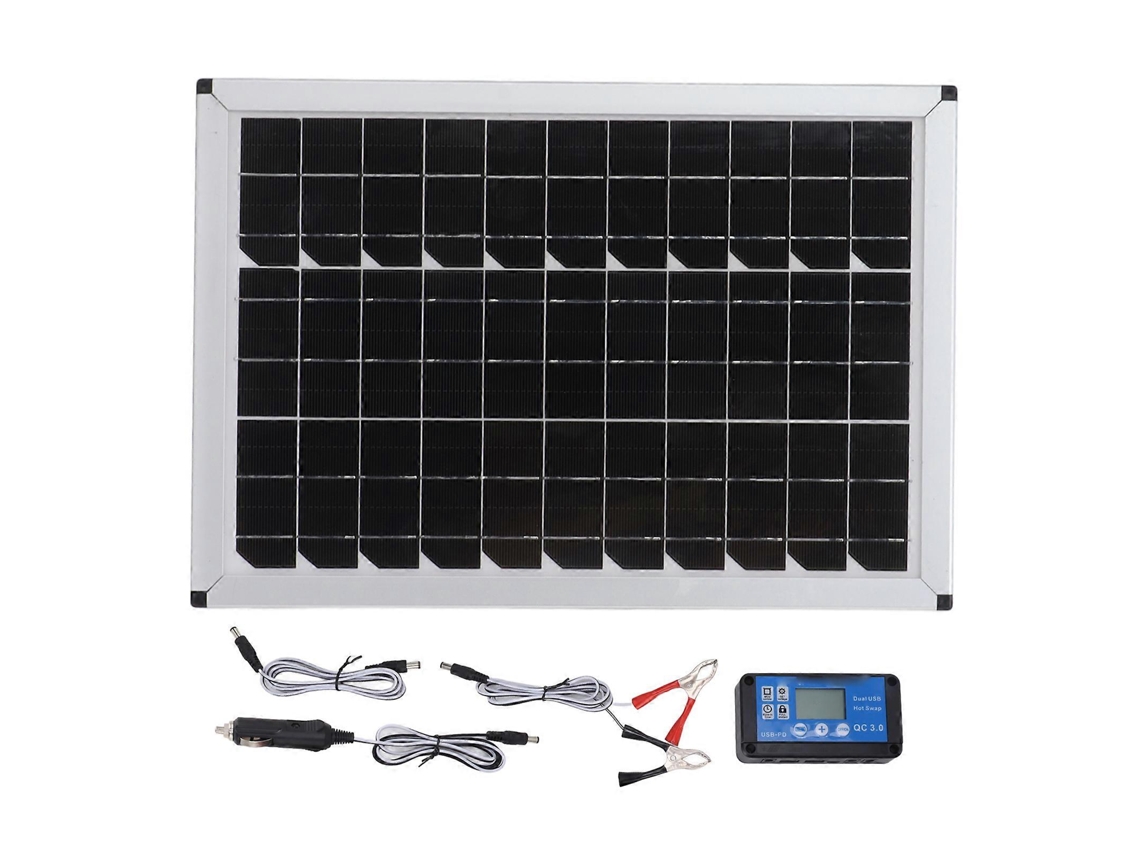 Kit De Painel Solar Portátil De 100 W E 18 V. Painel Solar Portátil Monocristalino De 100 Watts E 18 Volts. Olysi Shop