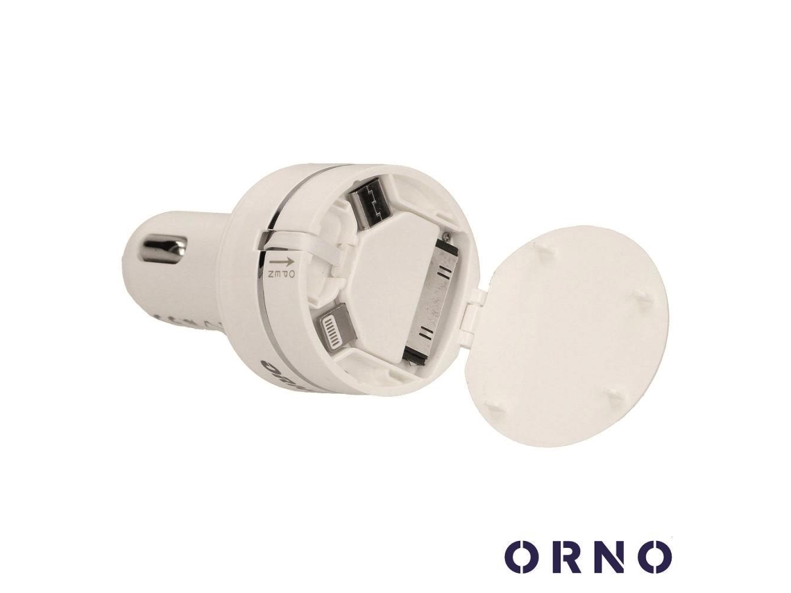 Adaptador Isqueiro Usb a/microusb/lightning 8p ORNO