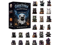 Calendário De Contagem Regressiva De 24 Dias Para O Halloween Com Um Gatinho Fofo Em Acrílico 2d |