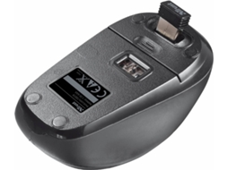 Rato TRUST Ivy (Wireless - Casual - 1600 dpi - Preto)