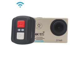 Halinuia Câmera Esportiva 4k Wifi 16mp Tela Lcd 2,0 Polegadas À Prova Dágua Com Acessórios