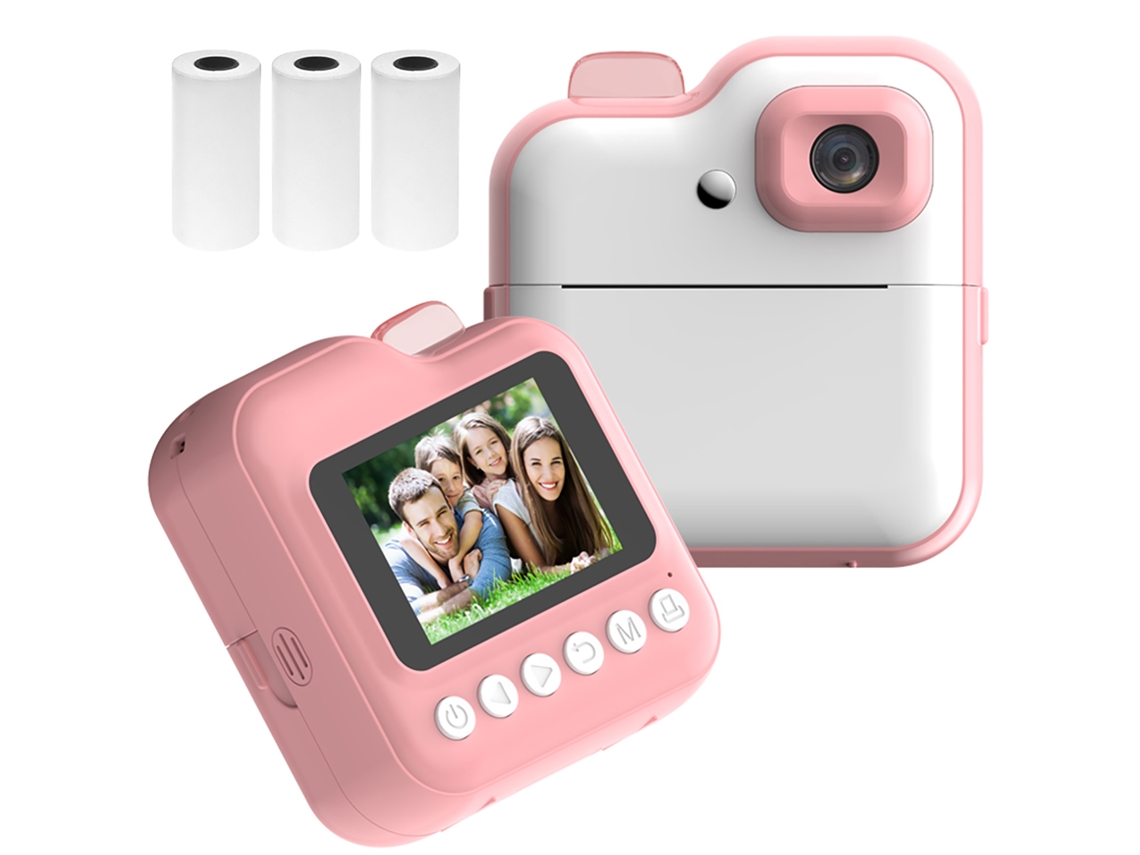 Câmera Infantil com Impressora Térmica 48mp Tela 2.4 Polegadas 3 Rolos | S/MARCA
