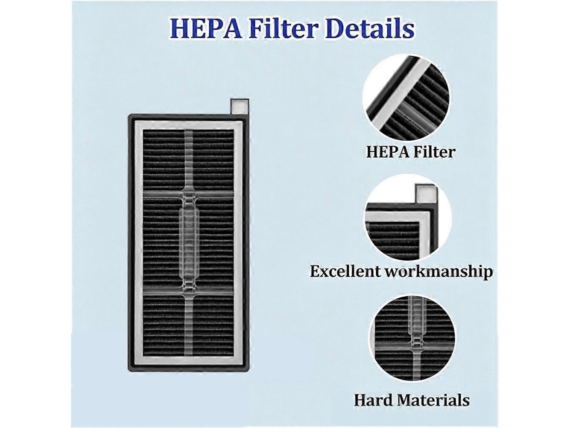 Filtro Z60, 10 Piecessuitable Para Mova Z60 Pro/z60 Ultra Aspirador Robot Acessórios 6pcs, 6 Unidades