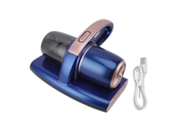 Laxiscreed Aspirador Sem Fio 12v Azul Para Ácaros, Alta Sucção E Esterilização Uv Para Cama E Sofá