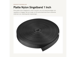 Cinto de nylon de 50 metros - Bolsa - Resistente - Leve - Cordão