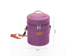 Bolsa térmica de alumínio grosso Aquaforge roxa com grande capacidade para viagens ao ar livre