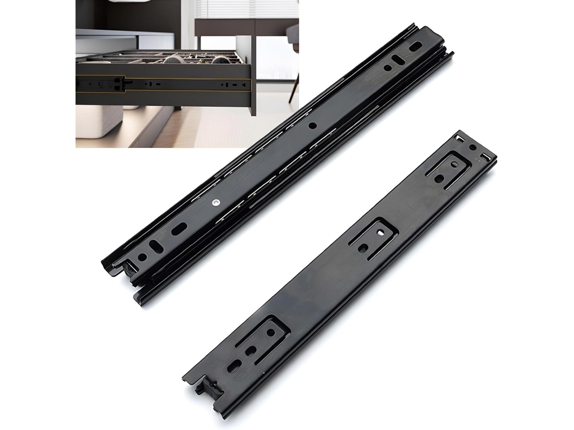 Corrediças Para Gavetas Domésticas, Com Capacidade De Extensão Total 45kg 100lb E Rolamentos Esferas, Corrediças De