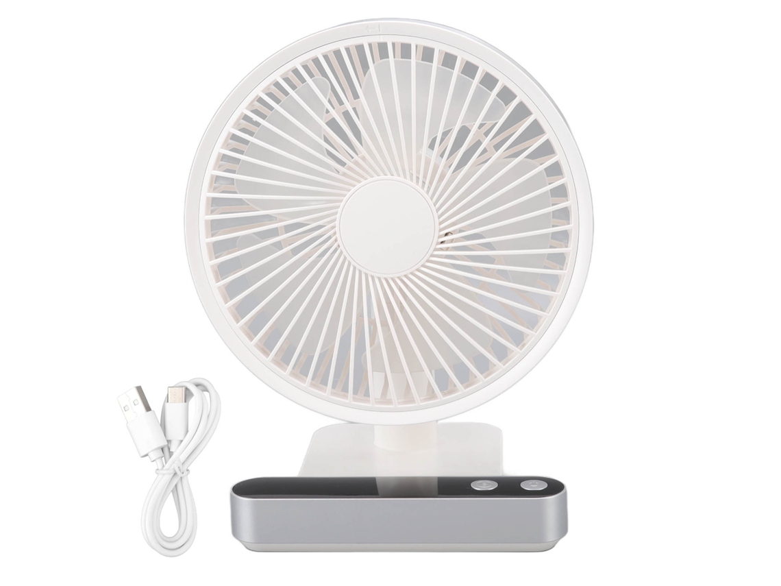 Ventilador De Mesa (4 Velocidades, Baixo Ruído, Oscilação Automática De 180 Graus)