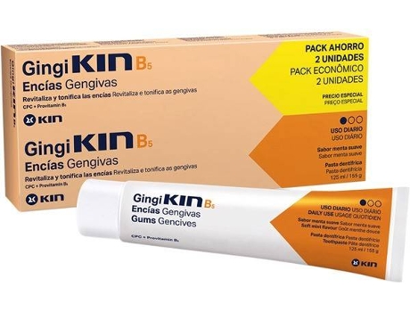 parentes Gingi  Plus Pacote de creme dental 2 x 5ml