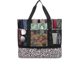 8 Bolsas De Tote De Malha De Rede Para Mulheres Com Bolsa De Água Resistente