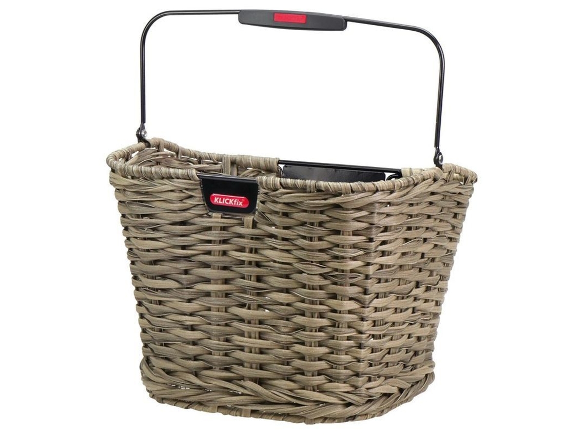 Estrutura de cestos de vime de bicicleta frontal sem adaptador KLICKFIX 34 x 25 x 27 cm