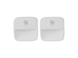 Luzes noturnas plugáveis, mini lâmpada LED com sensor de movimento, luz branca quente para quarto e cozinha, plugue UE 100-240 V, Slowmoose