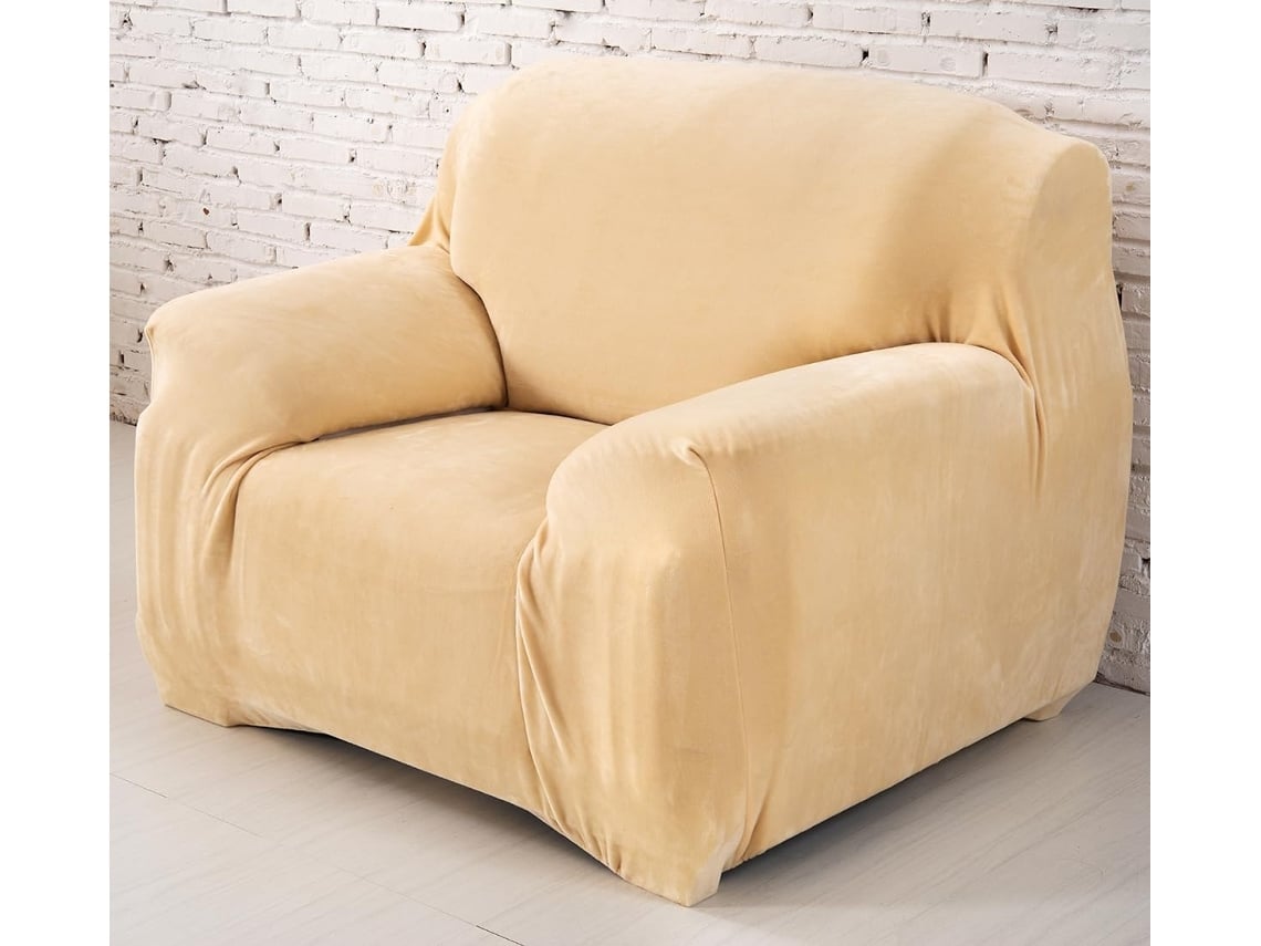 Elysve Capas De Sofá, Elástico Macio Para Sofá Individual (bege 90-140cm)