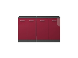 Móvel Arrumação Sótão Lote 2x com Portas Inclinadas 80 X 60 Cm VICCO
