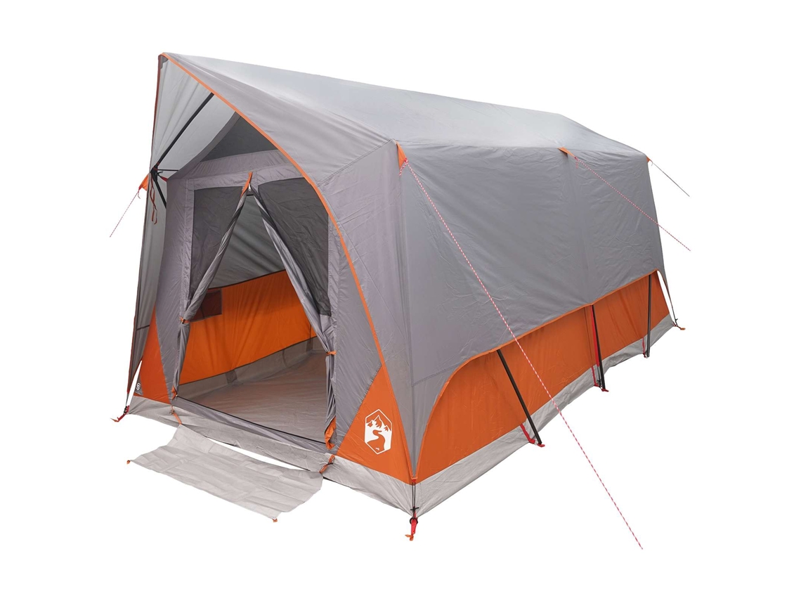 Conjunto 1.0 Tenda Túnel Vidaxl Cinzento Poliéster (8 Pessoas)