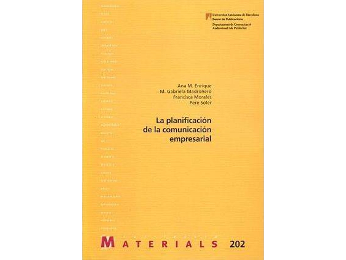 Livro La planificación de la comunicación empresarial de Enrique e Ana M (Espanhol)