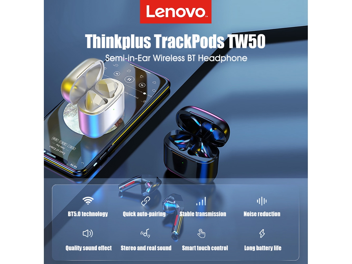 Fones Lenovo Thinkplus Trackpods Tw50 Sem Fio
