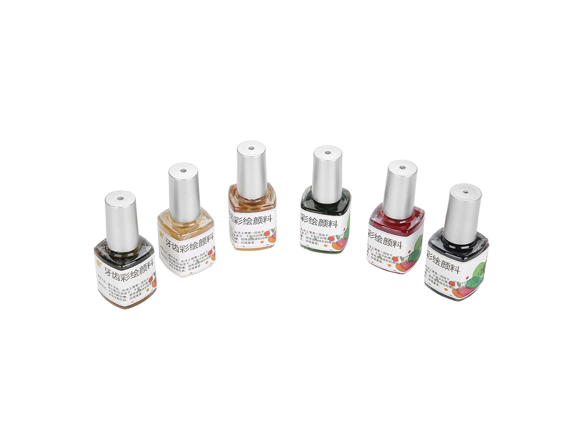 Pigmentos 7ml Não Tóxicos Conjunto 6 Para Desenho Dentário Halloween