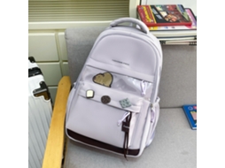 Mochila Estudantil Leve E De Grande Capacidade, Adequada Para Uso Escolar Diário E Presentes Escolares Roxa