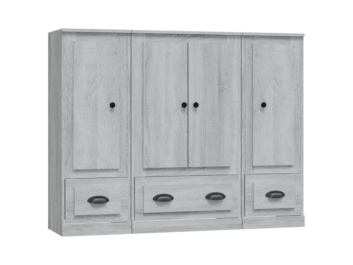 Highboard, Highboards Vidaxl Cinzeto Madeira Processada (n/a)