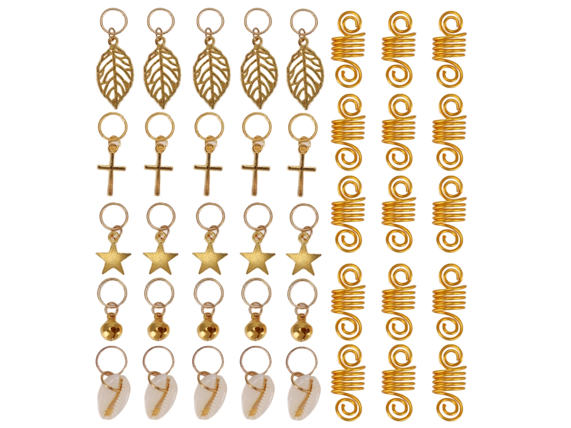 Contas Para Cabelo Decoração Presente Moda Acessórios