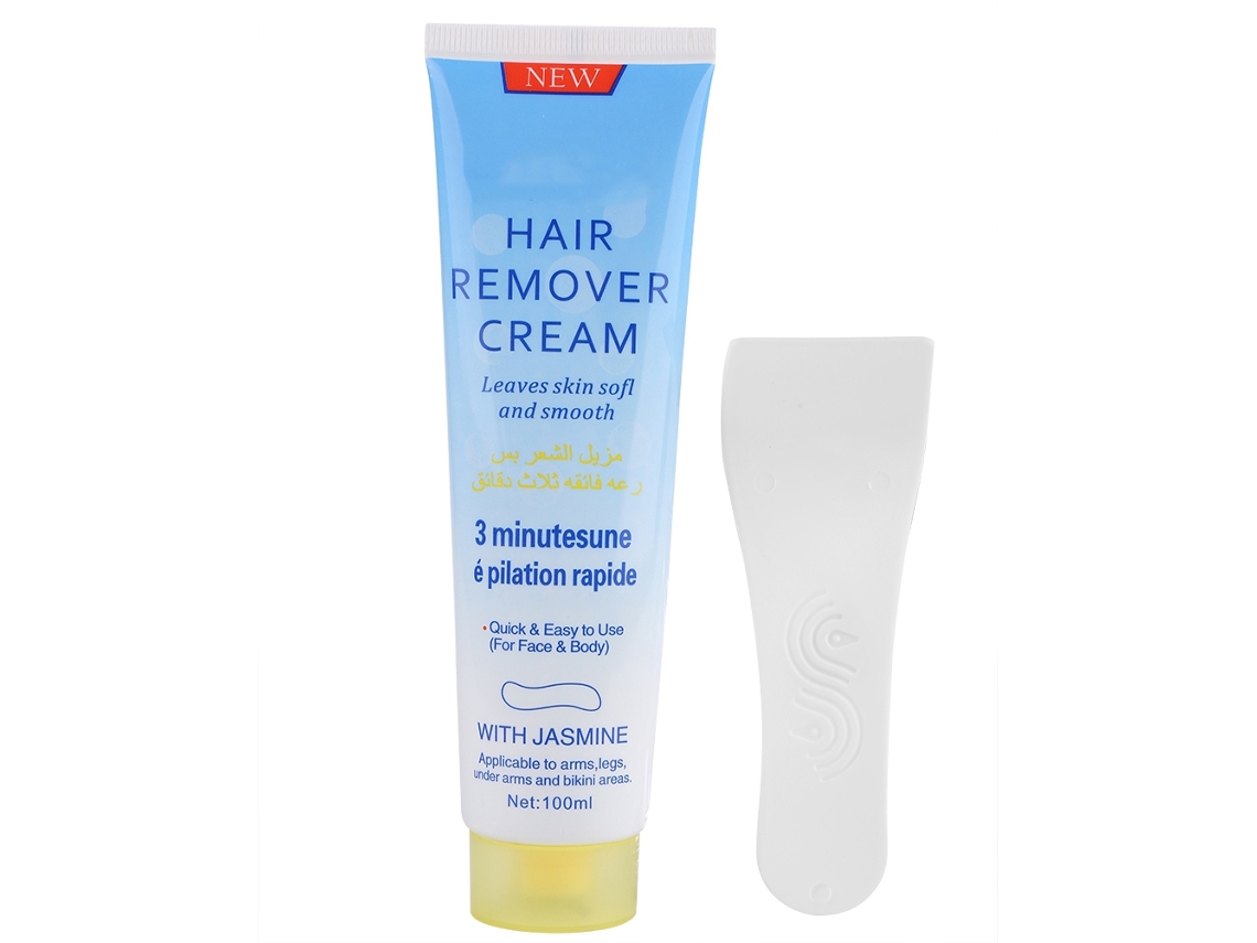 Creme depilatório unissex com aroma de limão para axilas, braços e pernas - Remoção indolor