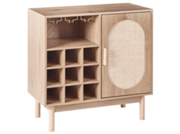 Mueble Botellero Costello Marrón Claro Beliani