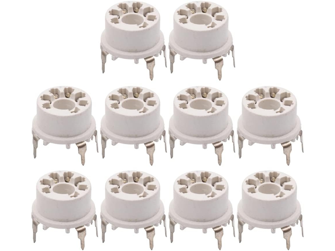 Conector De Válvula De 7 Pinos Em Plástico Para Amplificadores De Áudio