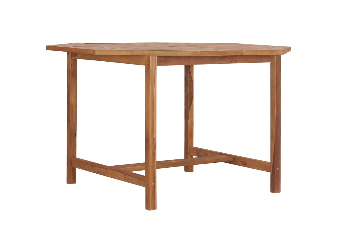 Mesa De Jantar P/ Jardim 110x110x75 Cm Madeira De Teca Maciça