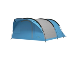 Camping em Tenda Grande em Túnel 4 Pessoas 3 4 Estações do Ano Altura do Homem 2m Living XL 3,7m Impermeável 3000mm Azul