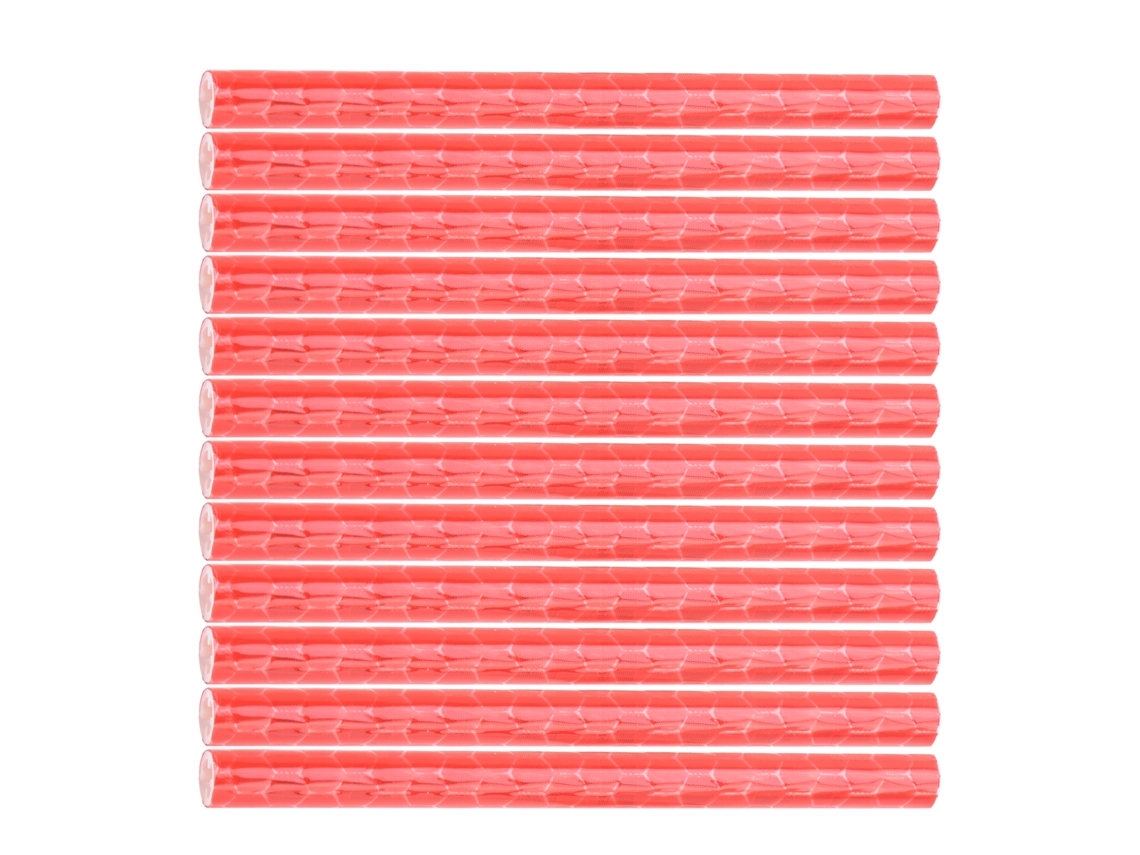 Refletor Mali de Raio para Bicicleta, 12 Peças, Faixa Refletiva, MTB, Acessório de Ciclismo, Vermelho