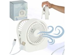 Mini Ventilador De Mesa Com Clipe Usb