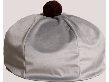 Puff  Oinna (Cinzento - Veludo - 45 cm)