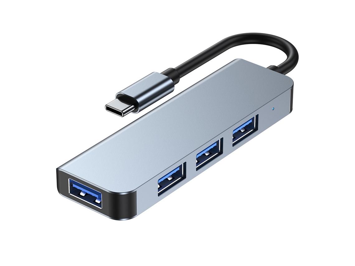 2026zentro-hub Usb C Para Usb Com 4 Portas Plug And Play Proteção Múltipla Com Carcaça De Liga De Alumínio Para Viagens