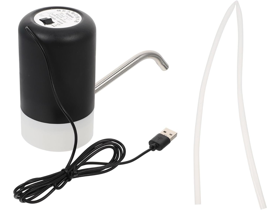 Bomba De Água Elétrica Portátil Usb Compacta Feita De Silicone E Plástico