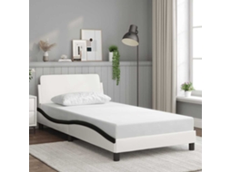 Vidaxl Estrutura De Cama Dover 100x200 Cm Couro Artificial