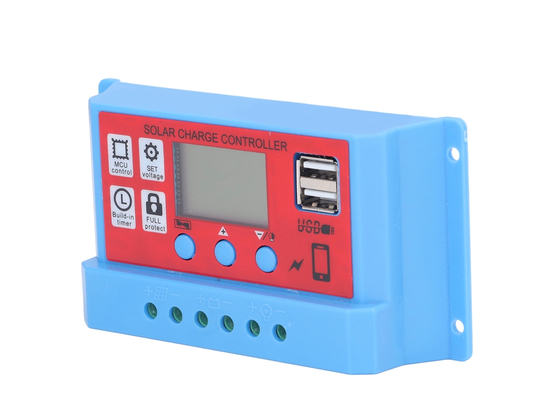 Controlador De Carga Solar Laxiscreed 3- Estágio Pwm Com Visor Lcd Para Painéis Solares