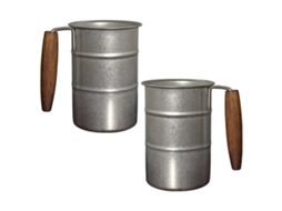 Conjunto de 2 Canecas de Cerveja Inquebráveis ​ ​ em Aço Inoxidável 304, Capacidade de 350 Ml, Ideais para Camping AQUAFORGE