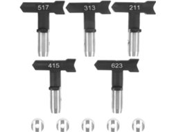 Conjunto de 5 pulverizadores airless básicos em aço inoxidável